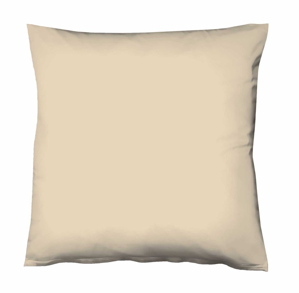 fleuresse 9200 Colours Interlock Jersey Kissenbezug | 80 x 80 cm, beige | aus 100% Baumwolle