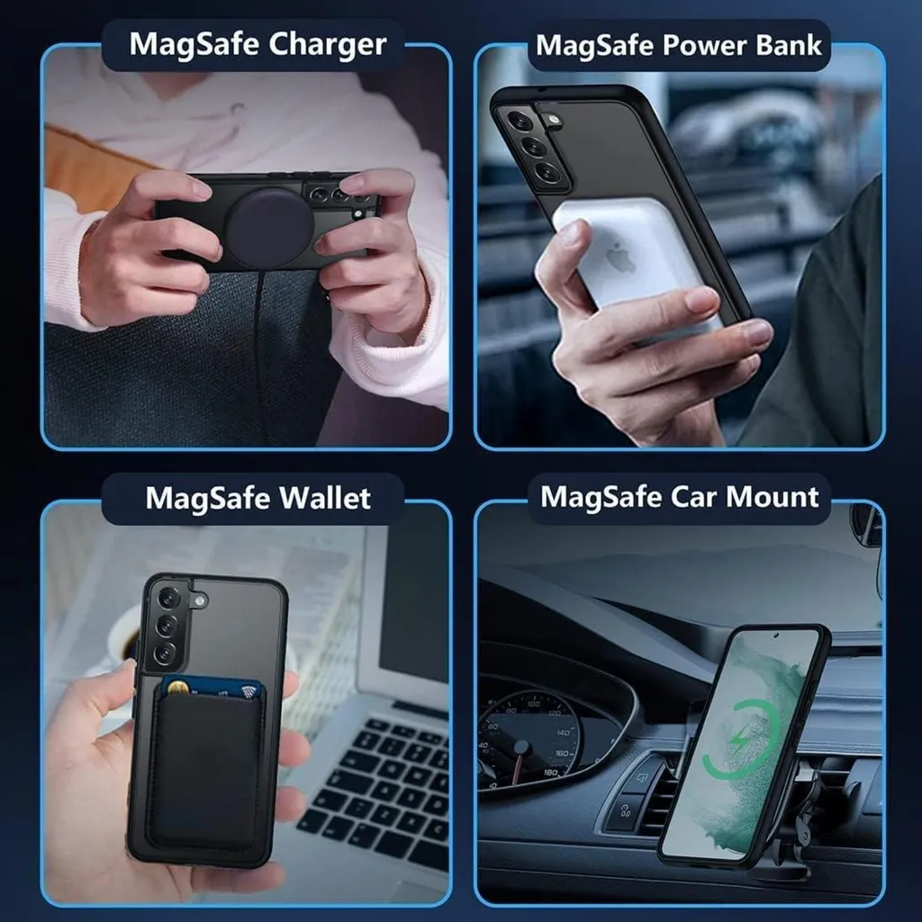 Samsung Galaxy S21 FE 5G Custodia con Magsafe Magnetic Nero - 5