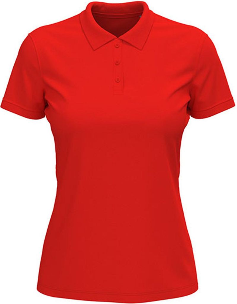 Stedman ST9160 | Lux Polo Women Damen Poloshirt - Farbe: Scarlet Red - Größe: M