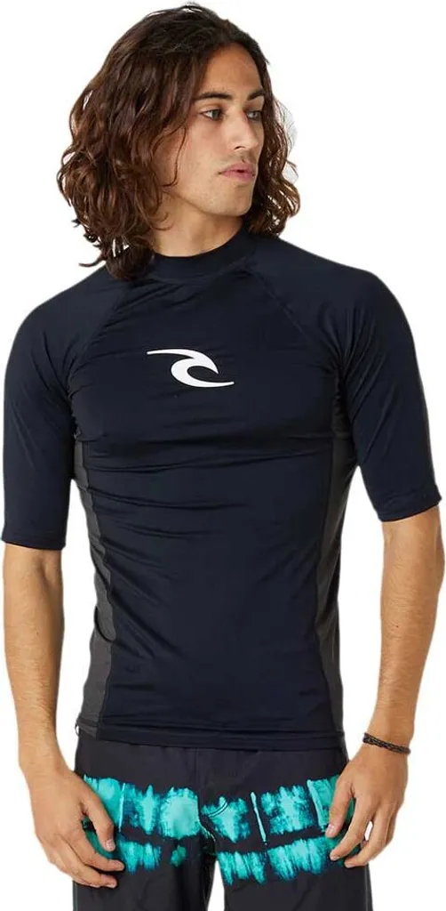 Rip Curl Waves UPF Perf : Rashguard bleu XL protection UV manches courtes