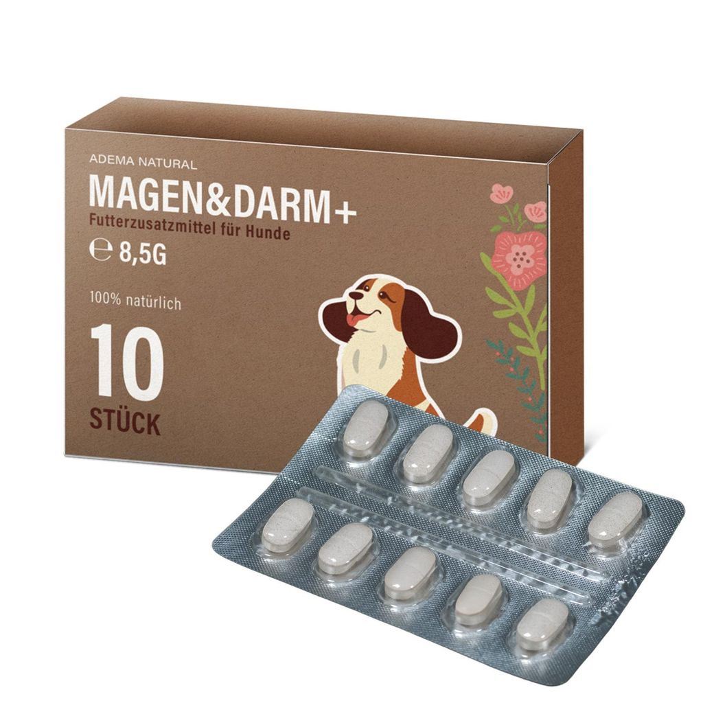 Adema Natural Magen&Darm+ | für Hunde - Magen Darm Hund - unterstützt die Verdauung – allgemeine Gesundheit und Vitalität – für mehr Wohl...