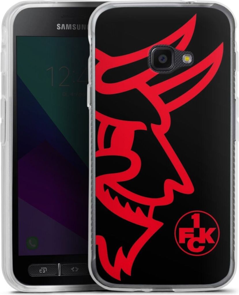 DeinDesign Handyhülle für Samsung Galaxy Xcover 4 Silikon Hülle Case Smartphone Schutzhülle 1. FC Kaiserslautern Logo Offizielles Lizenzprodukt