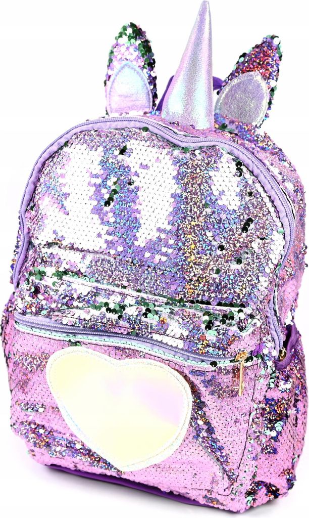 Einhorn Rucksack Pailletten Kinder - Kindergartenrucksack Produktbild 