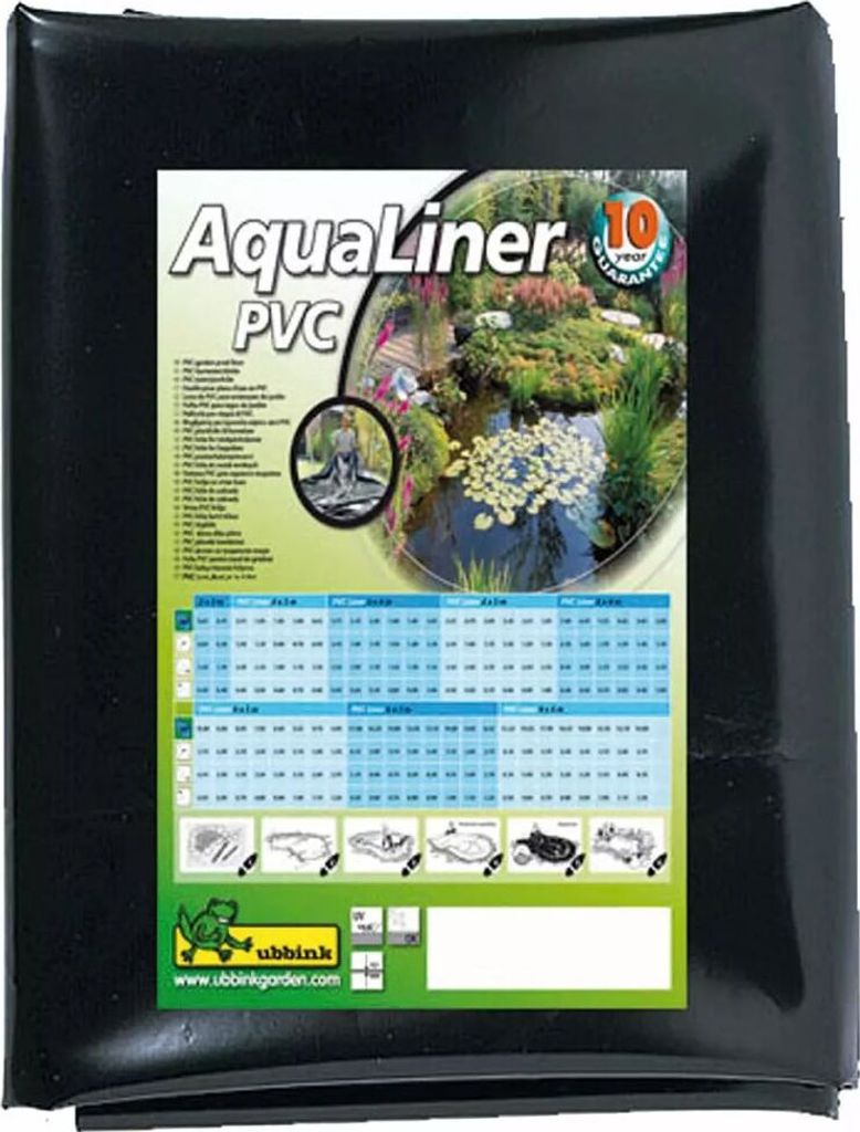 Ubbink Teichfolie AquaLiner PVC 6x7 m Schwarz