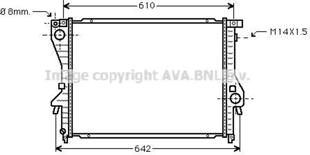 Radiateur moteur pour BMW Z3 E36 : Pièce de rechange OE 1427165 Fiable