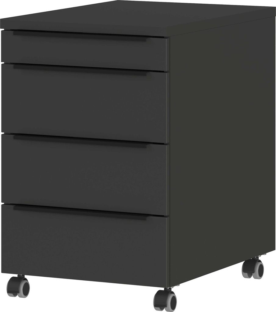 Schubladenblock mit Rollen Hermoso | 42 x 60 x 63 cm | Anthrazit