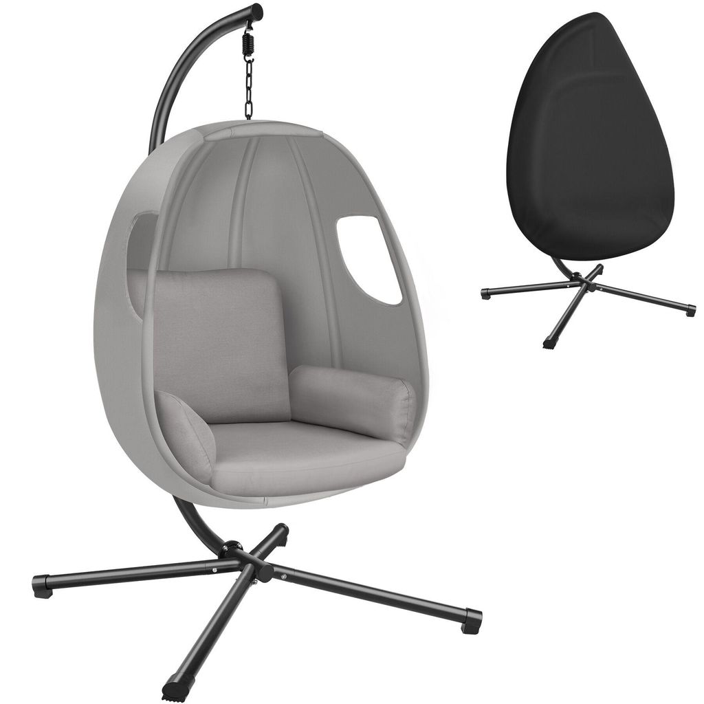 tectake® Hängesessel 100x97x201cm höhenverstellbar 160 kg Produktbild 