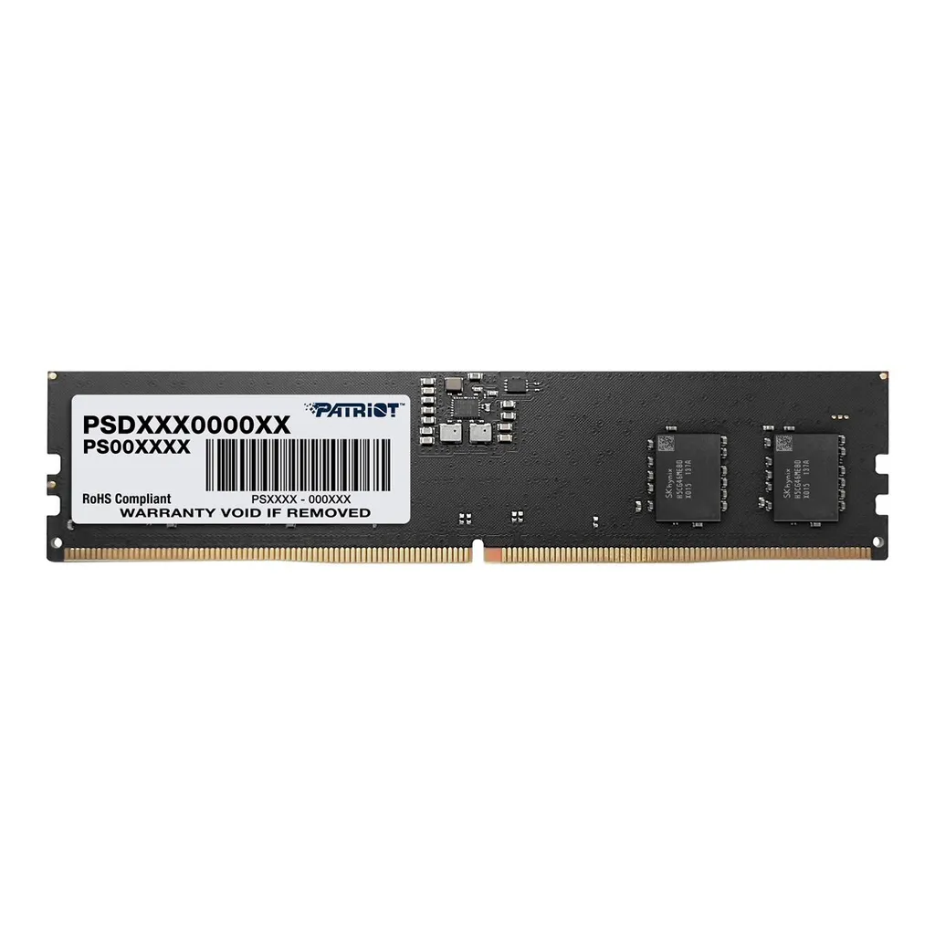 Barrette RAM DDR5 16 Go Patriot Signature 4800 MHz pour mise à jour PC