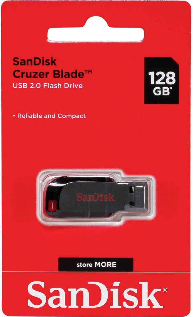 SanDisk Cruzer Blade - USB flash disk - 128 GB Obrázek produktu 