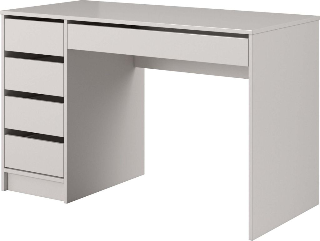 FURNLUX Schreibtisch Ada Beige 120cm / Hauptfarbe: Beige / Abmessungen: 120 x 75 x 55 cm