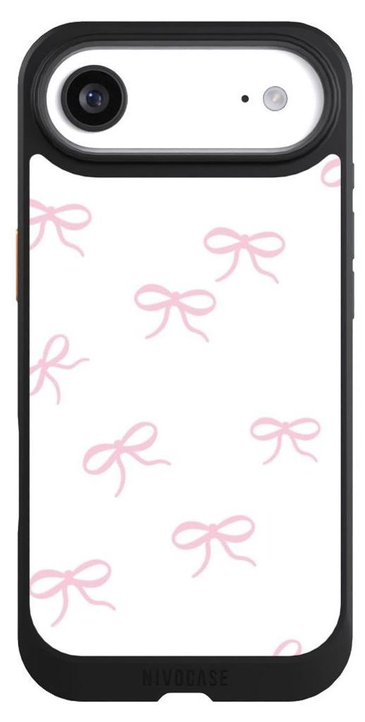 NIVOCASE Hülle für Apple iPhone Air Handyhülle NIVOcore Case Schwarz Muster Schleife Schleifen