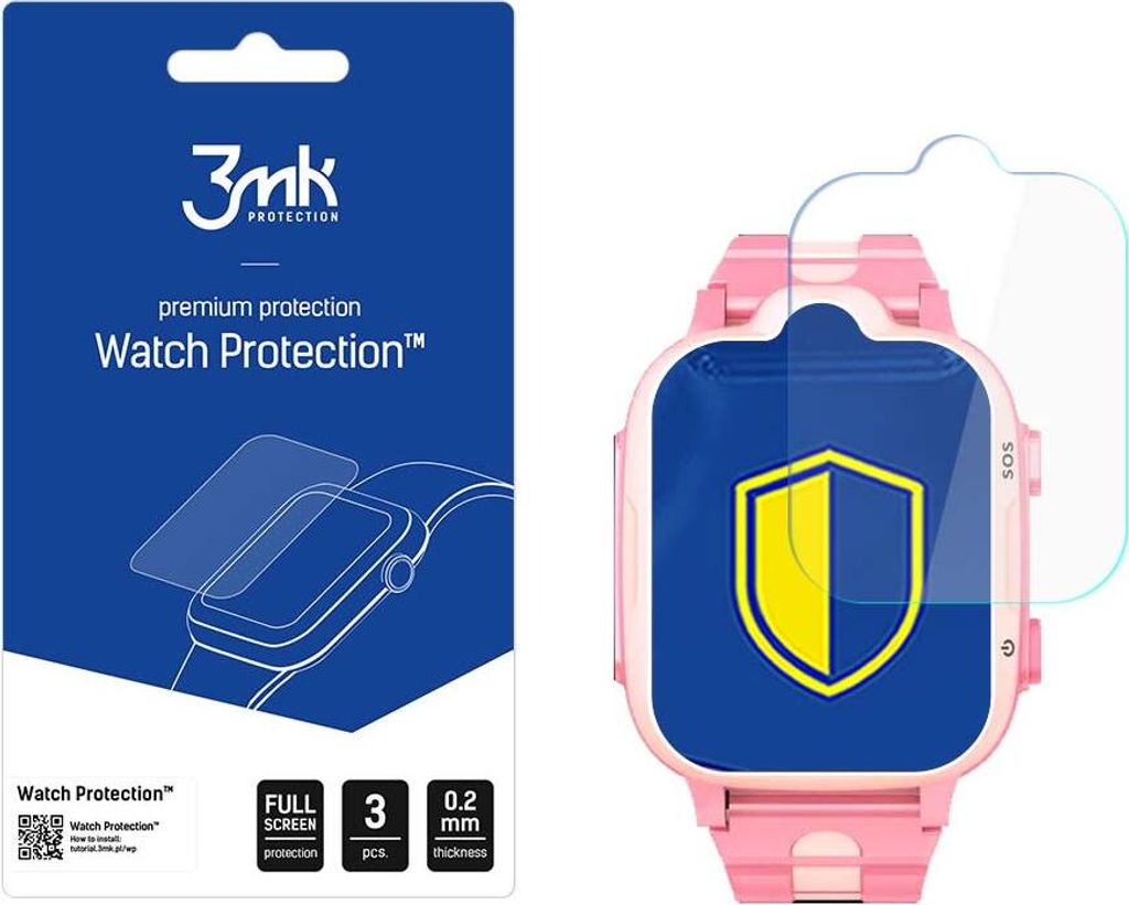 3mk Display Schutzfolie Watch Protection für Bemi Play 0,2mm (3 Stück)