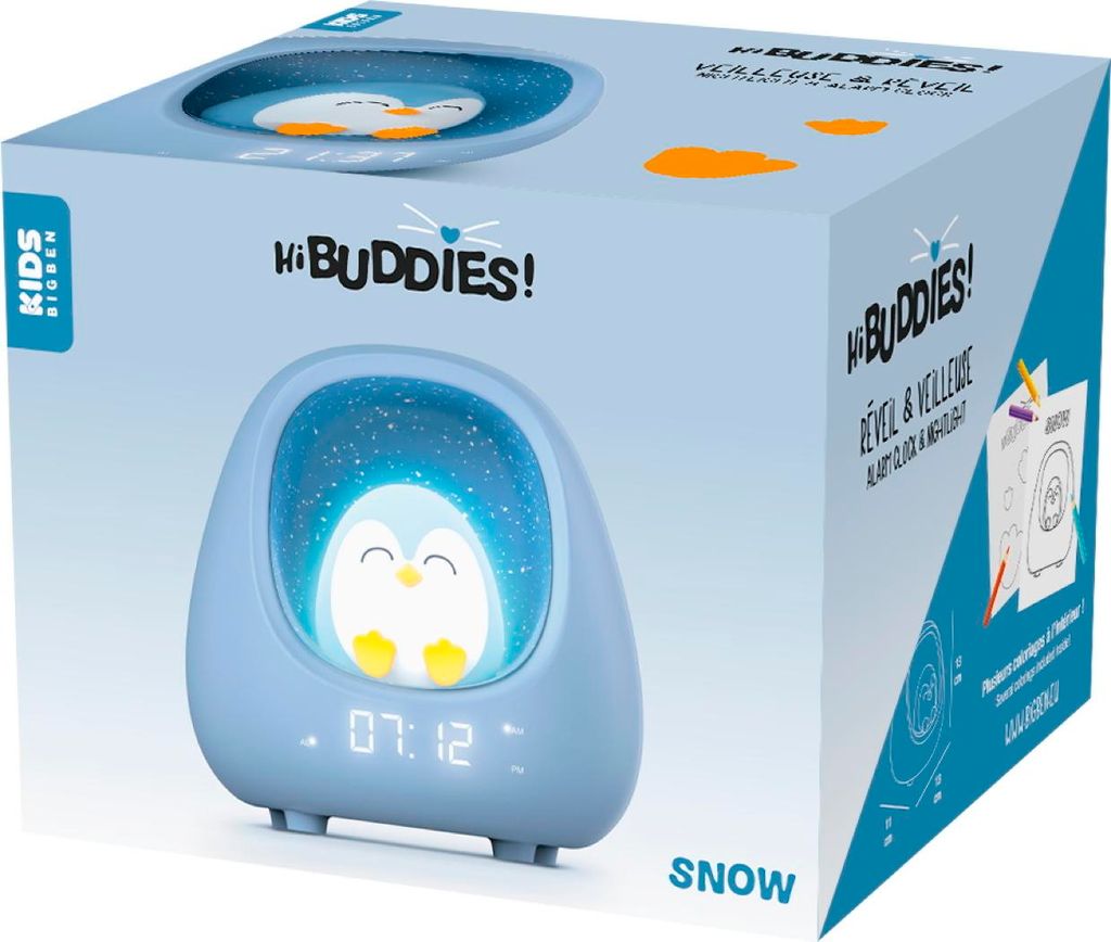 Bigben Kids Wecker mit Nachtlicht Penguin Pinguin Nest MYKO Produktbild 