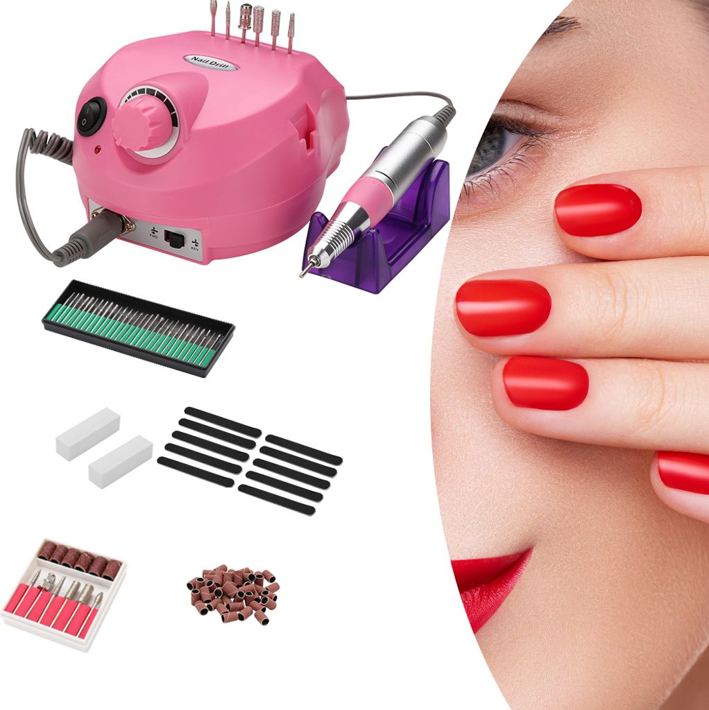 Jayseuw Elektrische Nagelfräser Pediküre Nagelfeile Set Maniküre Nagelschleifer Nagelstudio Fräser Nagel Design Nagelstudio