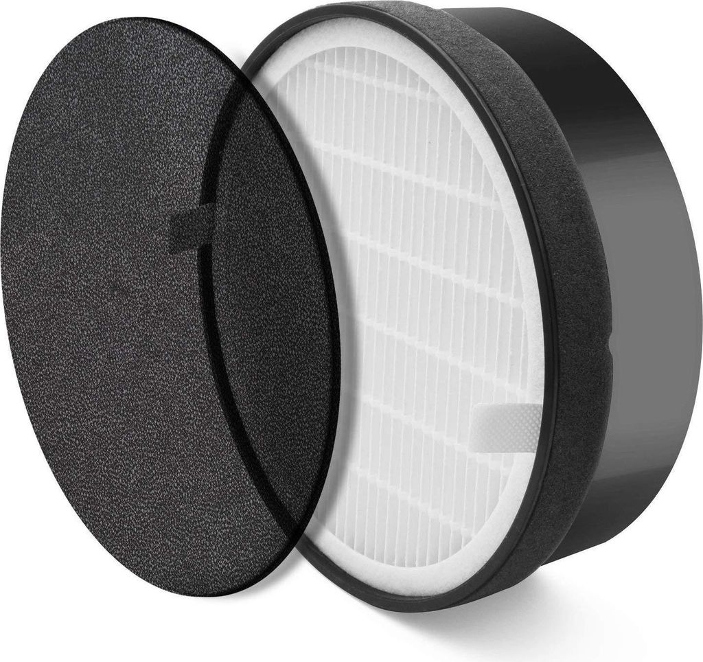 Dieses Set enthält 3 Ersatzfilter für den Luftreiniger Levoit LV-H132, darunter einen True HEPA-Filter und einen Aktivkohlefilter.