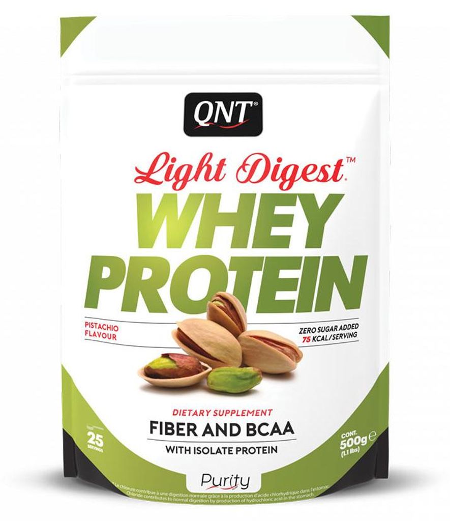 QNT Light Digest Whey Protein (500g) Pistachio - Eiweiße - Produktbild 