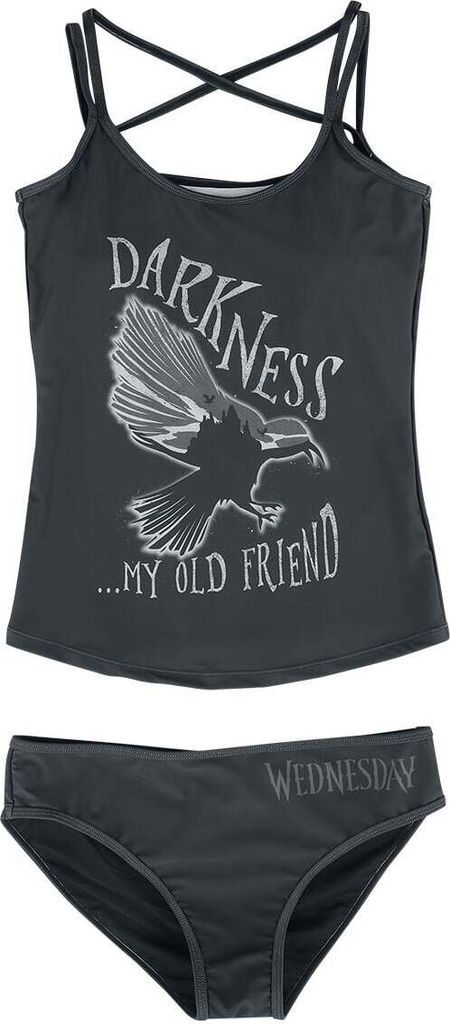 Wednesday Bikini-Set Damen Darkness... My Old Friend schwarz XL