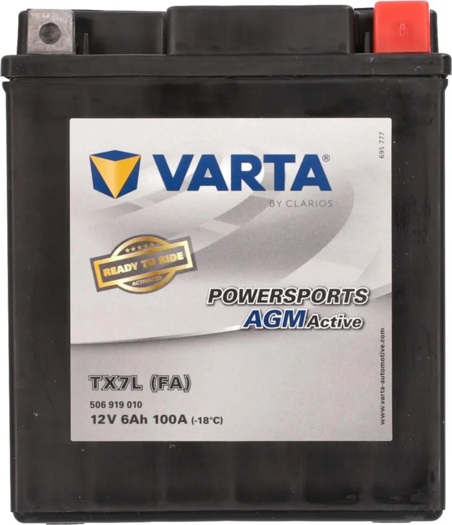 Batteria Varta Powersports AGM TX7L 12V 6Ah: Avviamento Sicuro