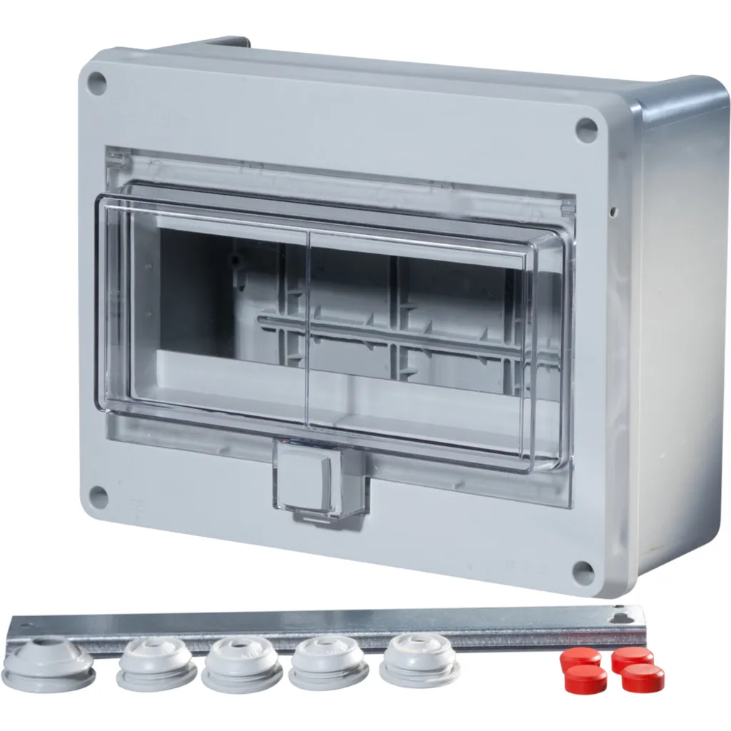 Tableau Électrique Étanche IP55 F-TRONIC 10 Modules Pose en Saillie Gris