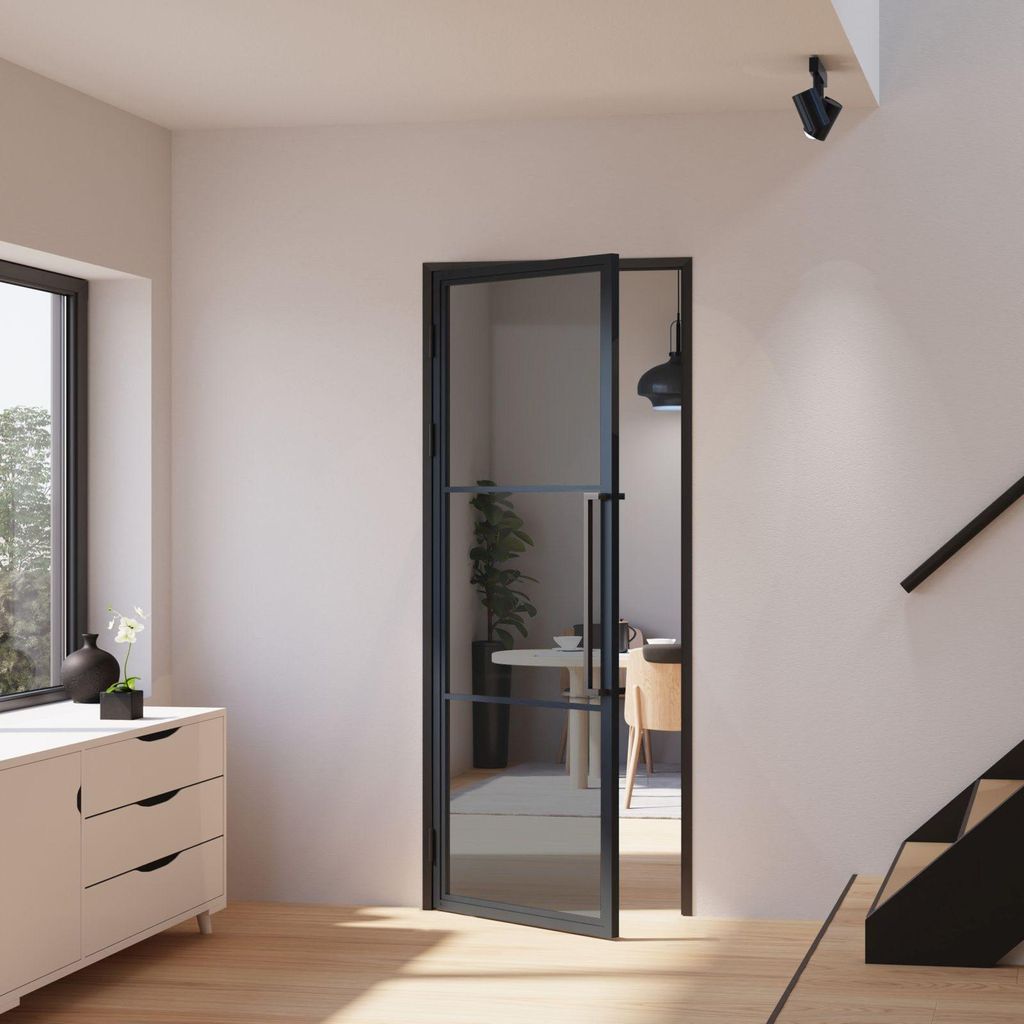 inova Loft-Glastür 834 x 1972 mm, DIN Links, 3 Felder Produktbild 