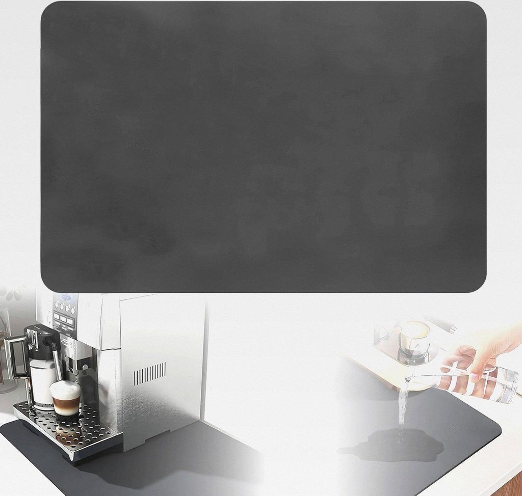 Schnelltrocknend Saugstarkrutschfeste Geschirrmatte,Abtropfmatte,Kaffeemaschine Unterlage,Schnelltrocknend Saugfähige Unterlage,Geeignet für Küc...