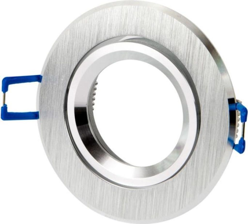 LED Einbaustrahler Spots Ø70mm Schwenkbar Silber Produktbild 