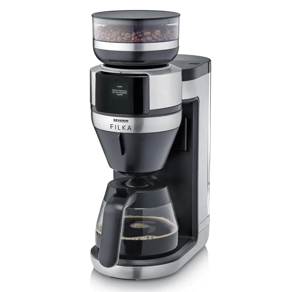 Cafetière Broyeur pour Café Frais au Petit-Déjeuner 10 Tasses 1520W