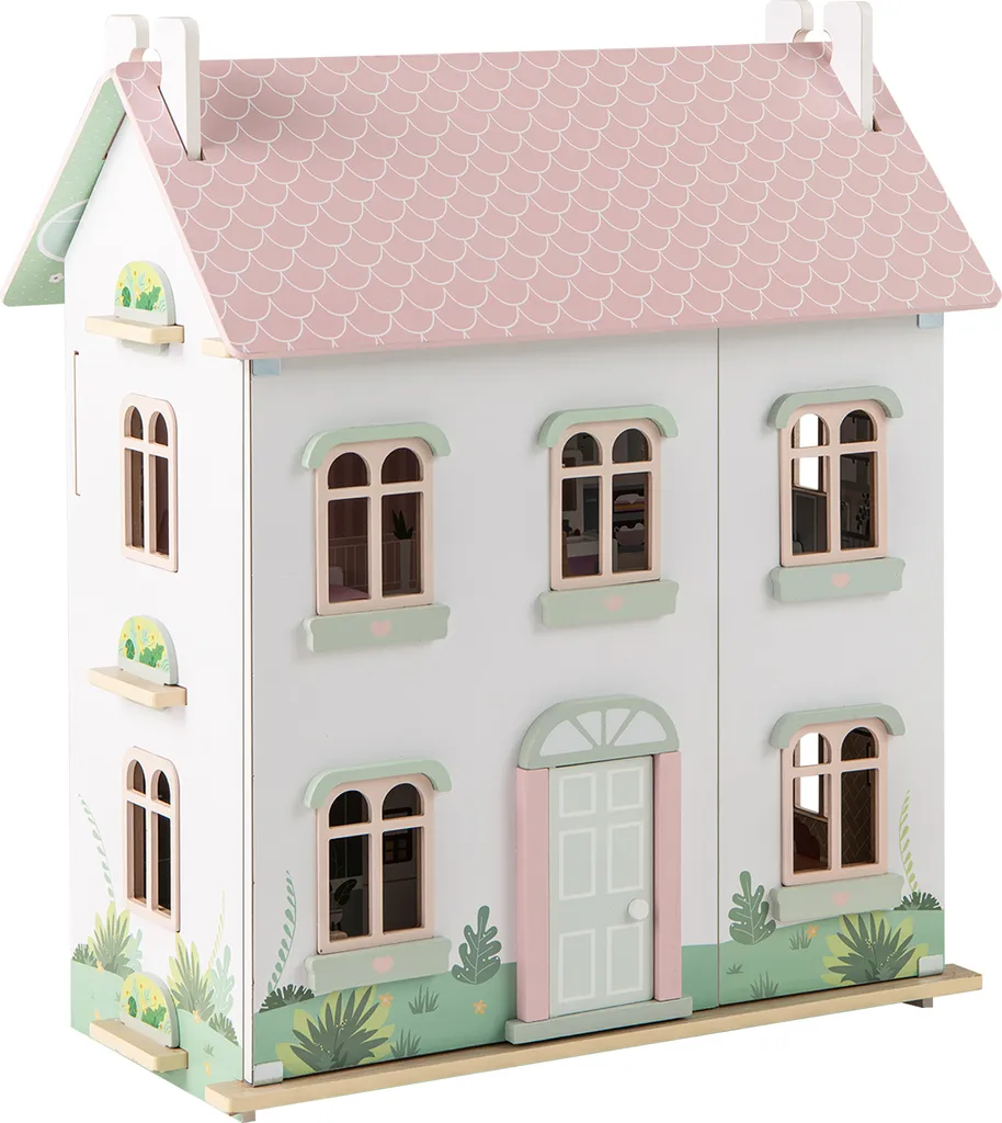 Maison de poupées en bois villa interactive pour jeux de rôle enfants