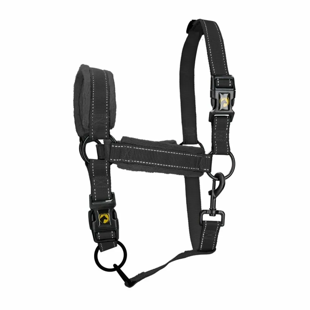 Cavezza per Puledri Mini XS Excellent Horse Superior Nero Riflettente