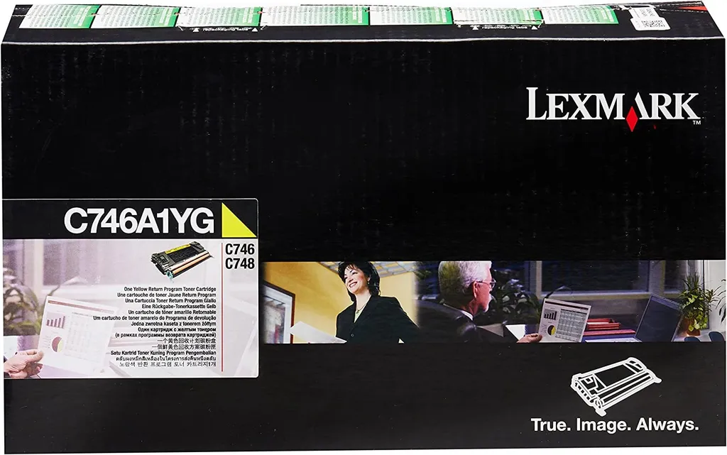 Évitez les Coulures avec le Toner Jaune Lexmark C746A1YG Haute Fiabilité