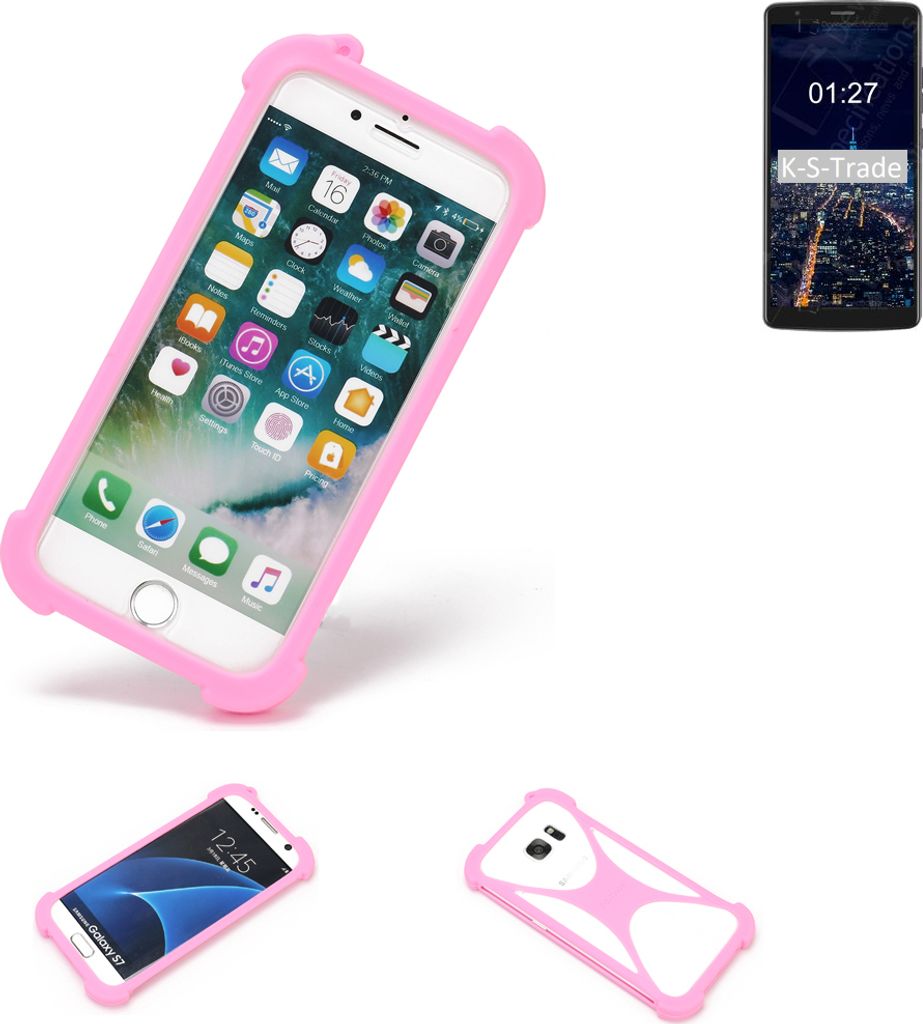 K-S-Trade Handy Hülle kompatibel mit Blackview A20 Schutz Hülle Bumper Silikon Schutz Hülle Cover Case Silikoncase Silikonbumper TPU Softcase