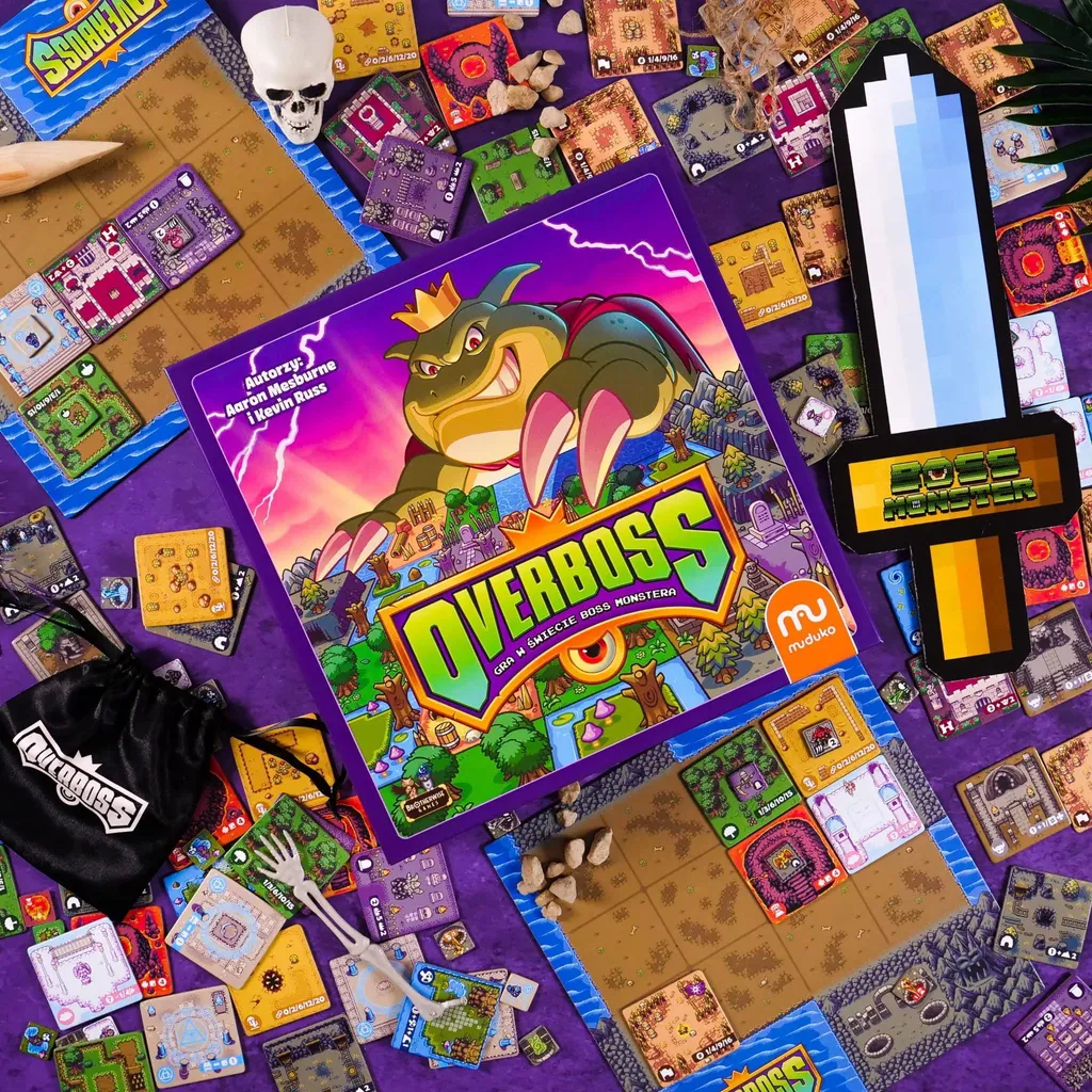 Jeu de Plateau Stratégique Overboss Muduko - Placement de Tuiles Rétro - 13
