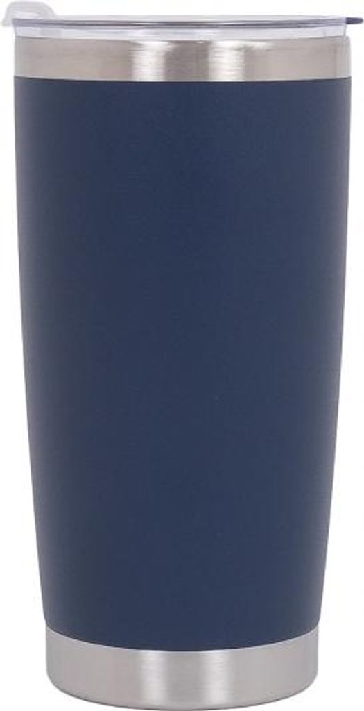 Thermos Edelstahl SS304 Isolierbecher mit Deckel Doppelwandig, 590ml Leicht Becher Blau.
