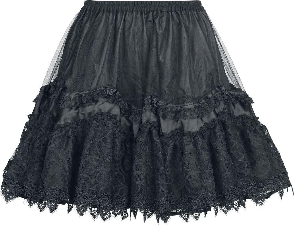 Sinister Gothic Kurzer Rock Damen Gothic Short Skirt schwarz M