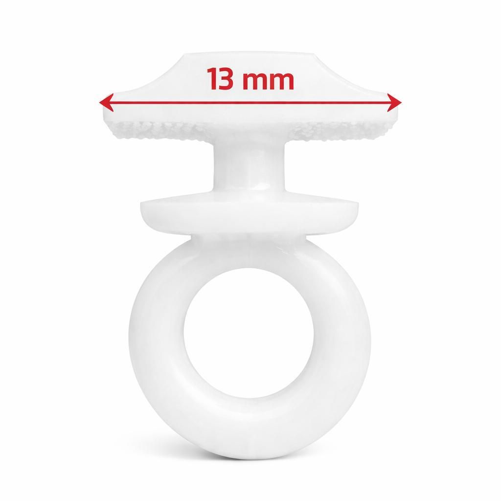 rewagi 100 Stück Feststeller weiß mit Ring, Endfeststeller, Stopper