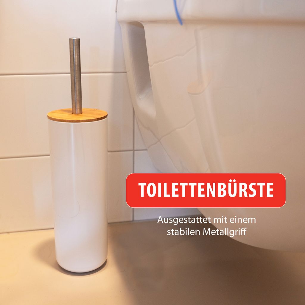 alpina Badezimmer Set 6 Teilig - Bambus Badaccessoires -