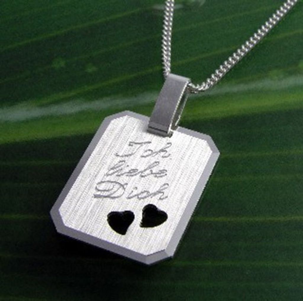 Silberkette Silberschmuck Kette S925 Halskette mit Anhänger Geschenk Herz Damen