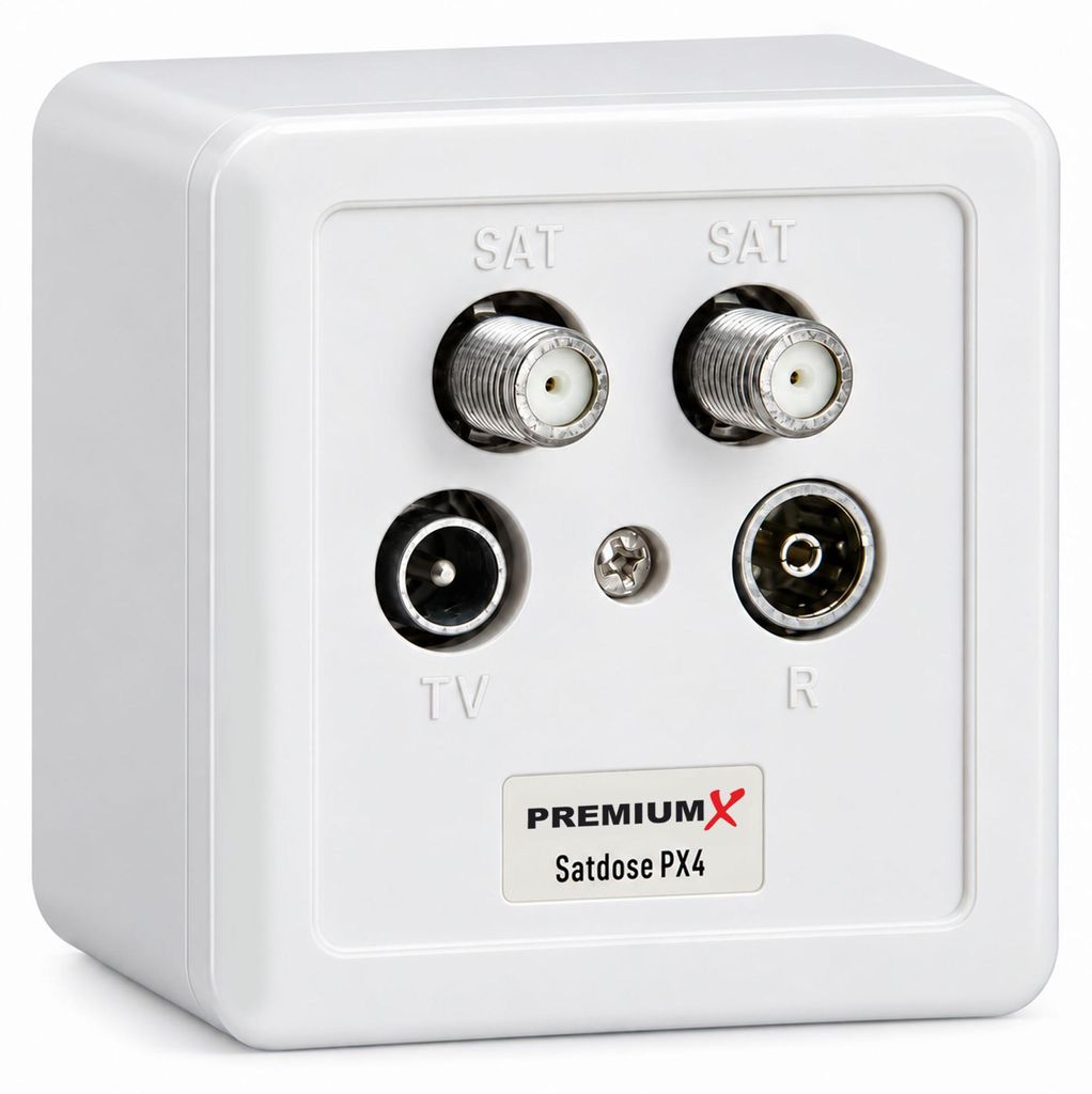 PremiumX PX4 Satdose 4-fach Enddose TWIN Antennendose CLASS Produktbild 