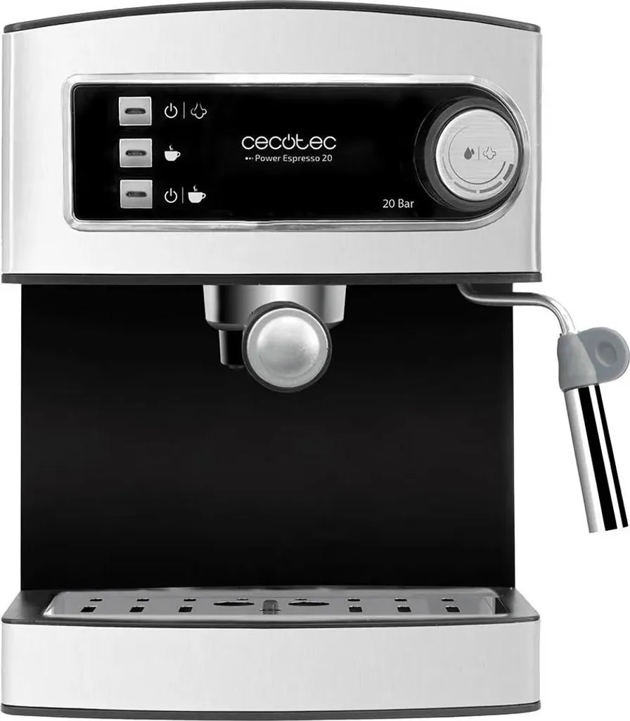 Cecotec Power Espresso 20 Argento | Macchina Caffè Design Acciaio
