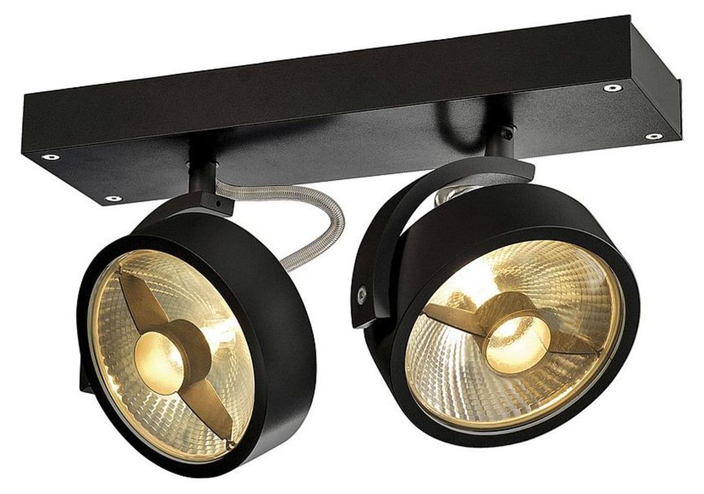 SLV KALU, wand- en plafondlamp, QPAR111, met twee lampen, Productafbeelding 