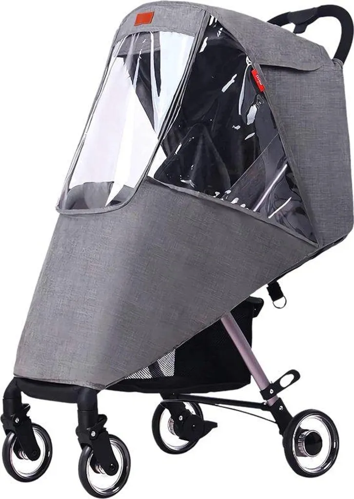 Housse de pluie pour poussette avec fenêtre et aération optimale