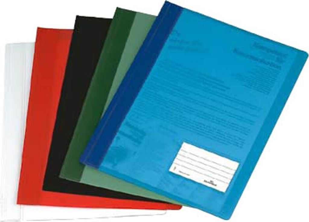 Durable 10 Schnellhefter DURALUX Kunststoff farbsortiert DIN A4