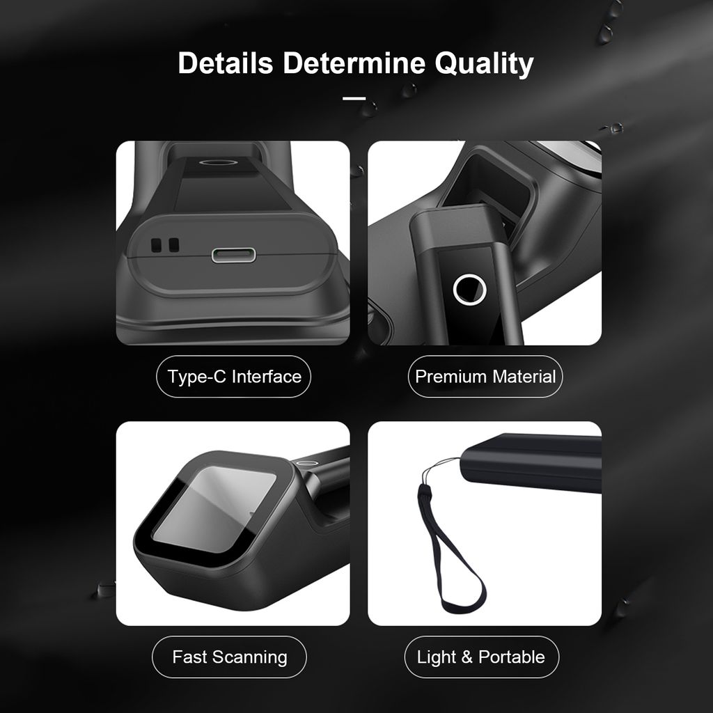 3-in-1-Barcode-Scanner Handheld 1D / 2D / Produktbild 10