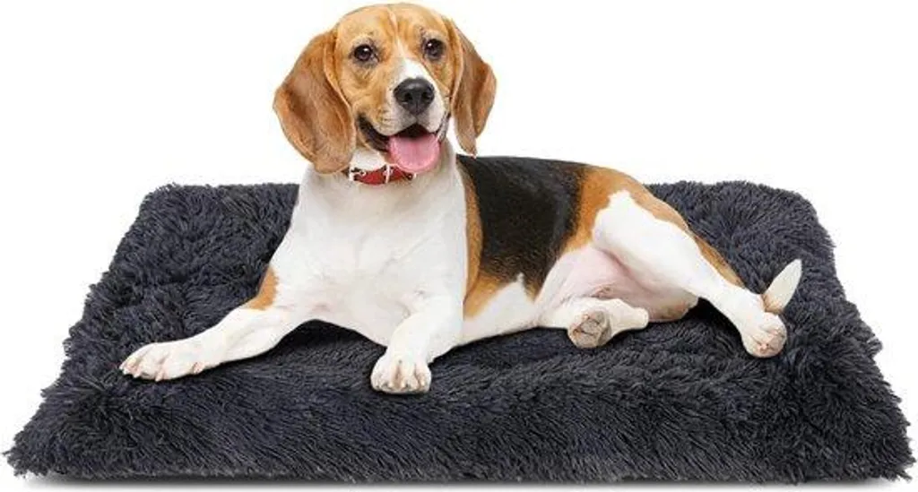 Matelas pour chien déhoussable et tapis apaisant grand format 91x59 cm