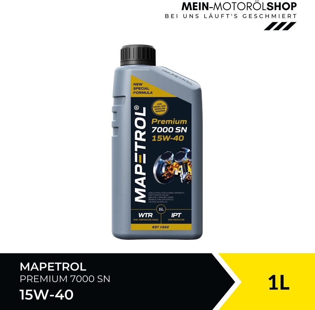Mapetrol Premium 7000 SN 15W-40 1 Liter