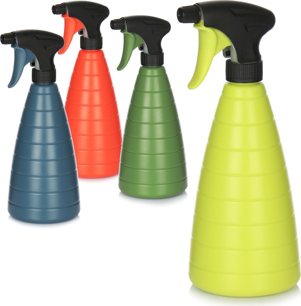COM-FOUR 4x Blumensprüher - Sprühflasche mit 28/400 Gewinde zur Bewässerung von Pflanzen - Wassersprühflasche zum Wasserzerstäuben [Auswahl ...