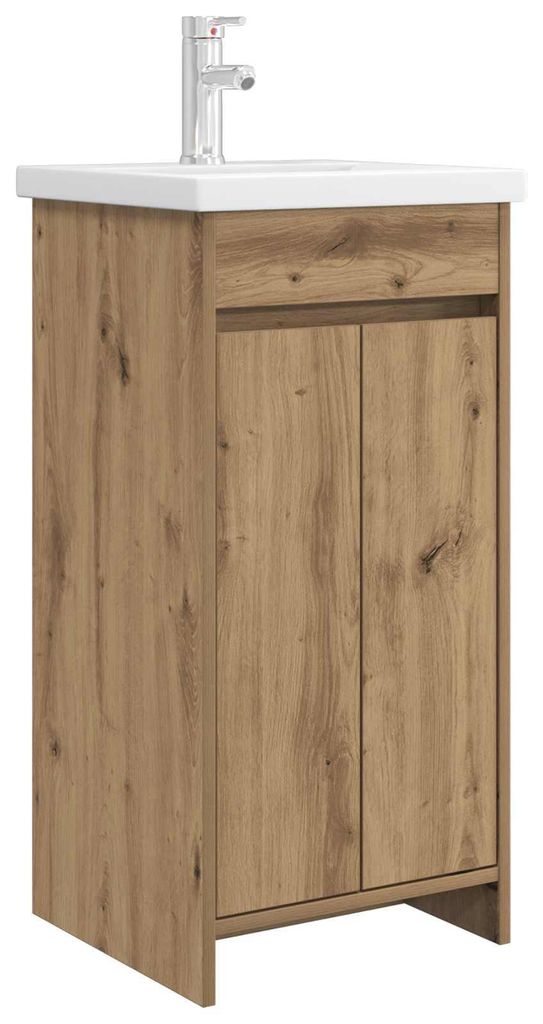 Mobili da bagno con lavabo vidaXL in rovere Artisan Immagine del prodotto 