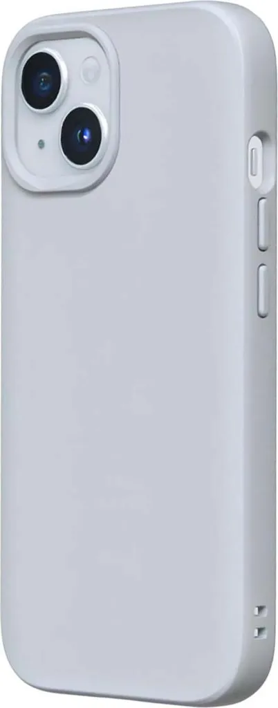 Coque iPhone 15 Plus RhinoShield Soft Case en silicone gris anthracite - 2