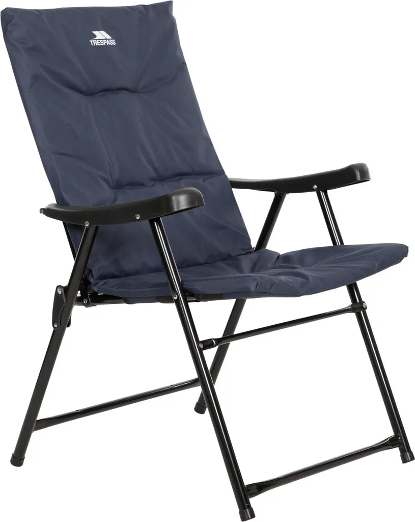 Trespass Paddy Chaise Rembourrée Marine - Fauteuil de Camping Confortable