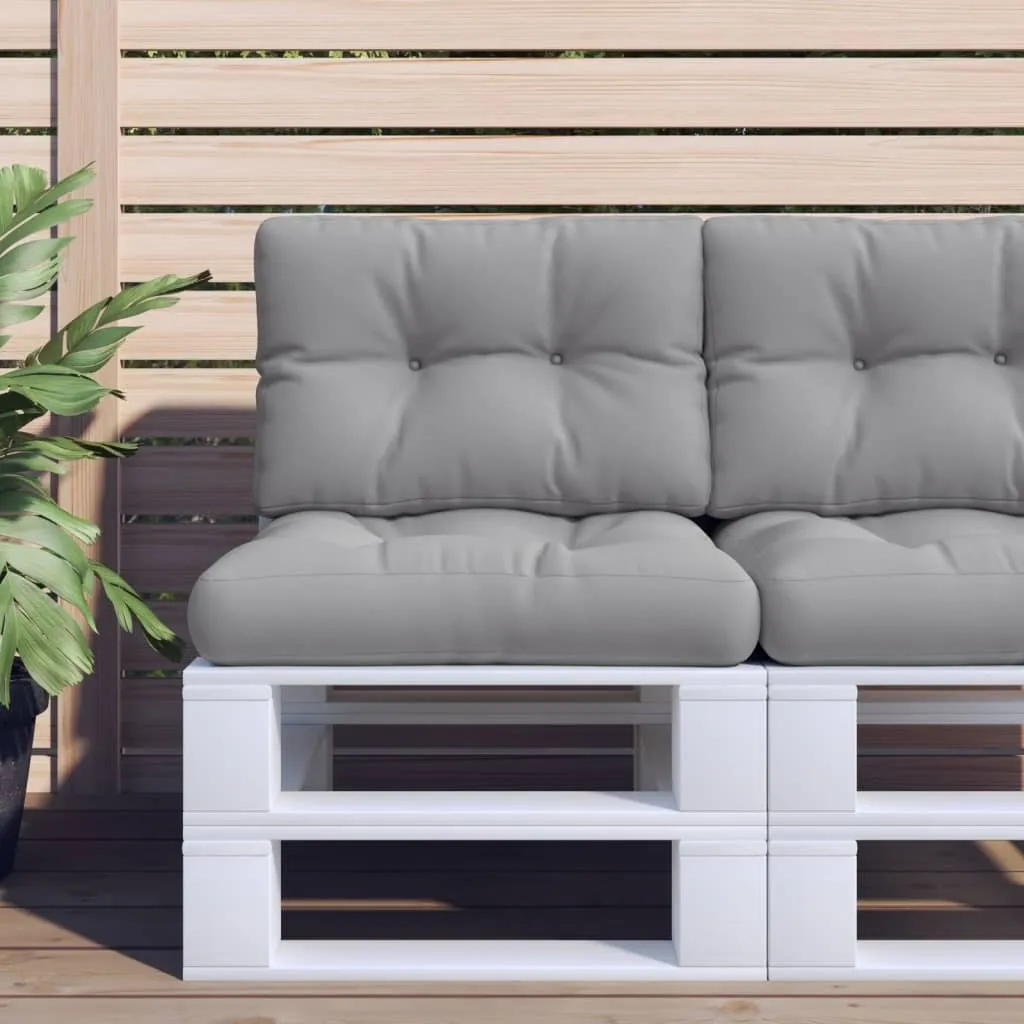 Cuscini per Mobili da Giardino Pallet BEI CLORIS - Grigio 2 pz
